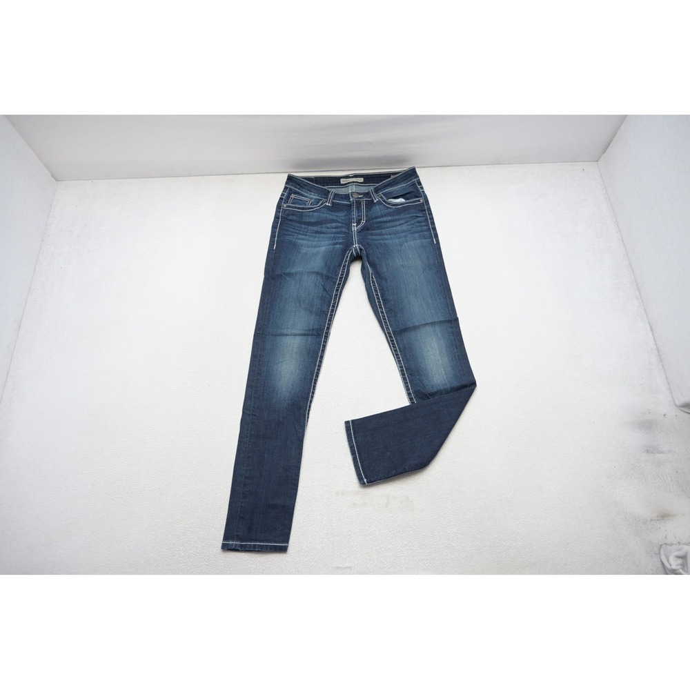 BKE Harper Bootcut Jeans Womens 28x31.5 Dark Wash Blue Contrast Stitch Excellent